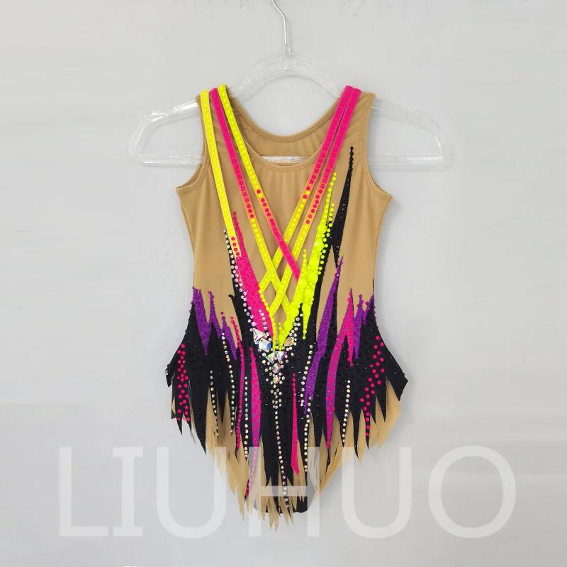 LIUHUO Rhythmic Gymnastics Leotard Competitive Cheerleading Performance For Children