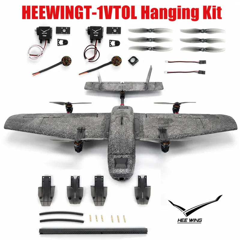 Heewing T-1 vtol Vertical Takeoff And Landing Modification Upgrade Accessories Non-Destructive Installation Fpv Motor Servo