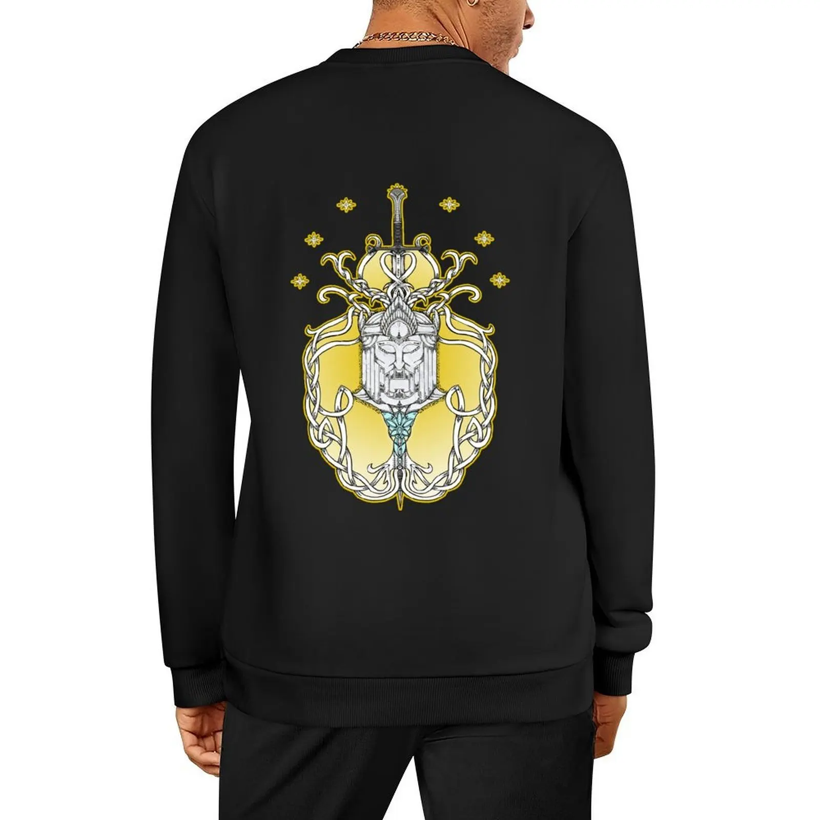 

The Returning King - Celtic Knots and Dotwork Pullover autumn men clothes winter clothes korean clothes sweatshirt