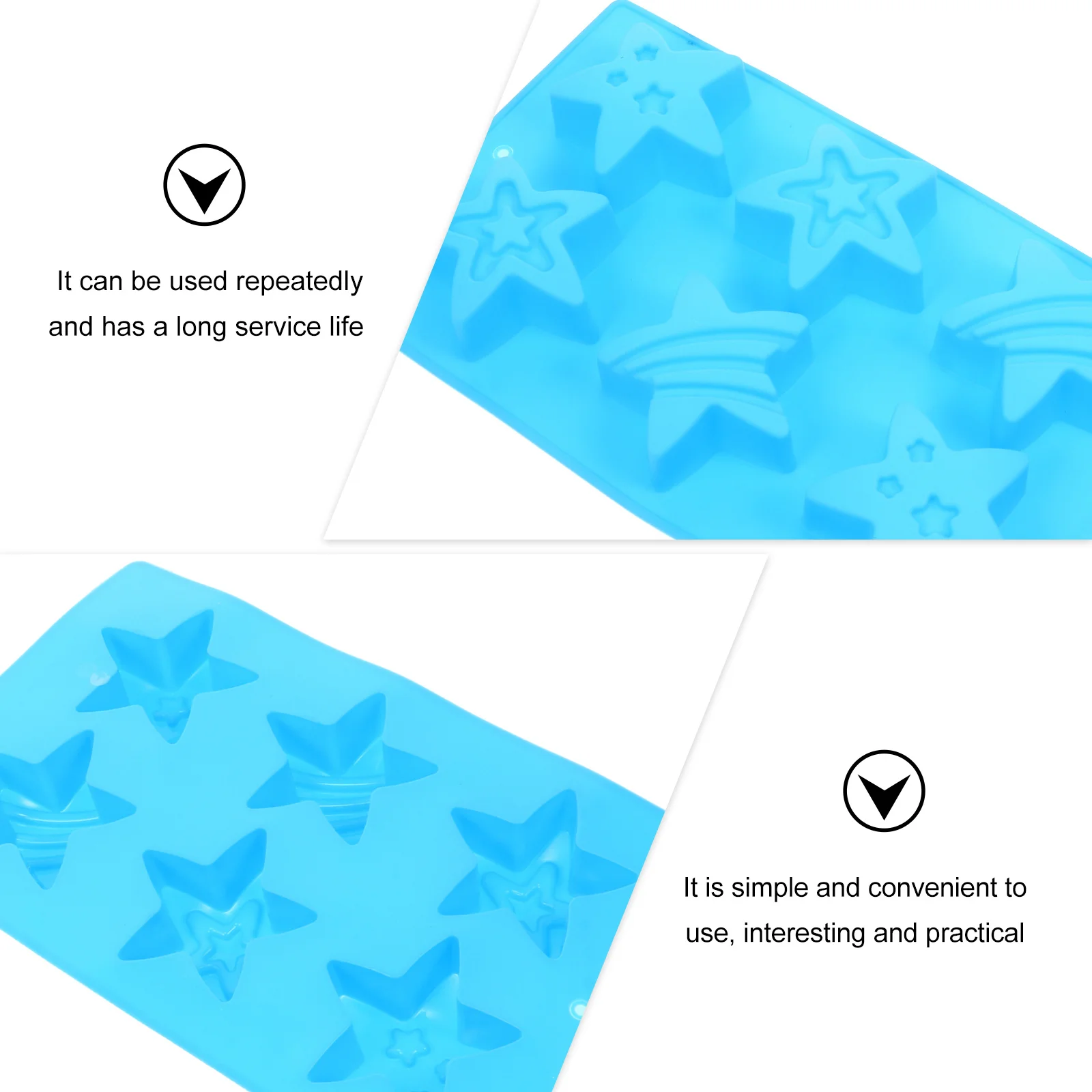 

Five Mold Silicone Diy Soap Making Mold Non-Stick Smooth Round Easy Tool For Epoxy Resin Handmade