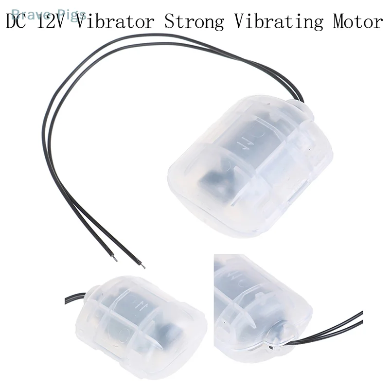 R260 DC 12V Vibrator Strong Vibrating Motor with Translucent Shell DIY Massager