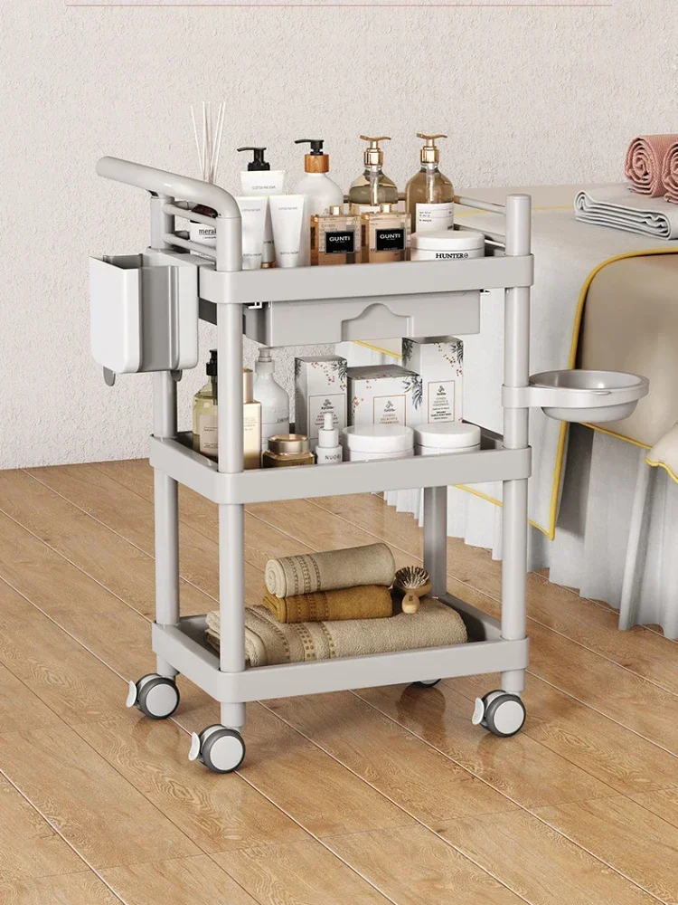 

Medical Rolling Manicure Salon Trolley Cosmetic Tattoo Storage Salon Trolley Lash Barber Carrello Attrezzi Beauty Furniture
