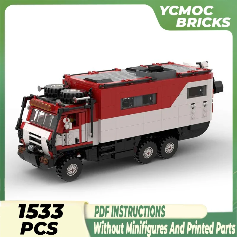 City Vehicle Model Moc Building Bricks Classic V10 Camper Technology Modular Blocks Gifts Christmas Toys DIY Sets Assembly