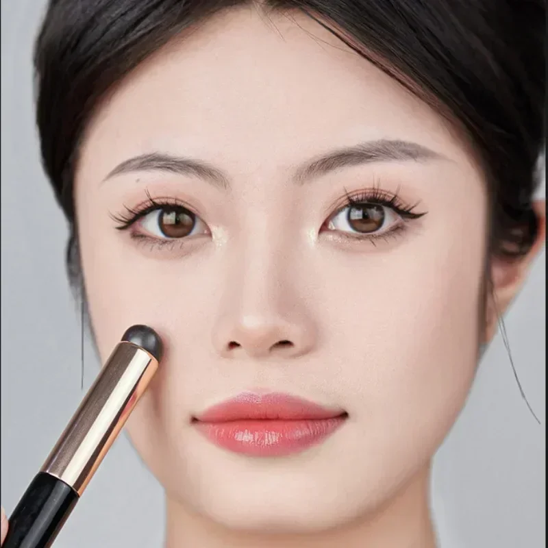 Silicone Lip Brush Angled Concealer Makeup Brush Tool Portable Round Head Like Fingertips Q Soft Lipstick Concealer Brush