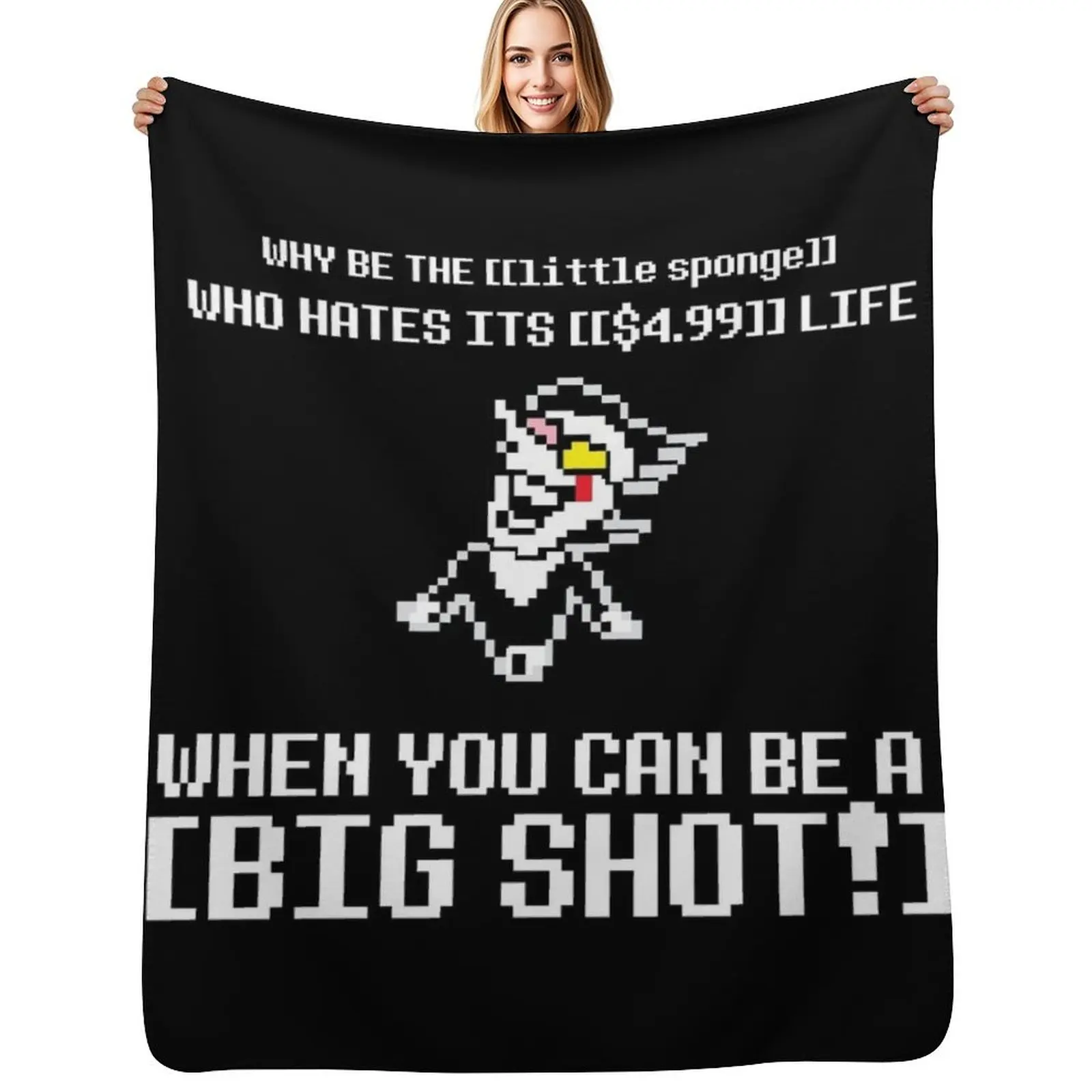

YOUR CHANCE TO BE A BIG SHOT Throw Blanket Air Conditioner Soft Blanket for Office Home