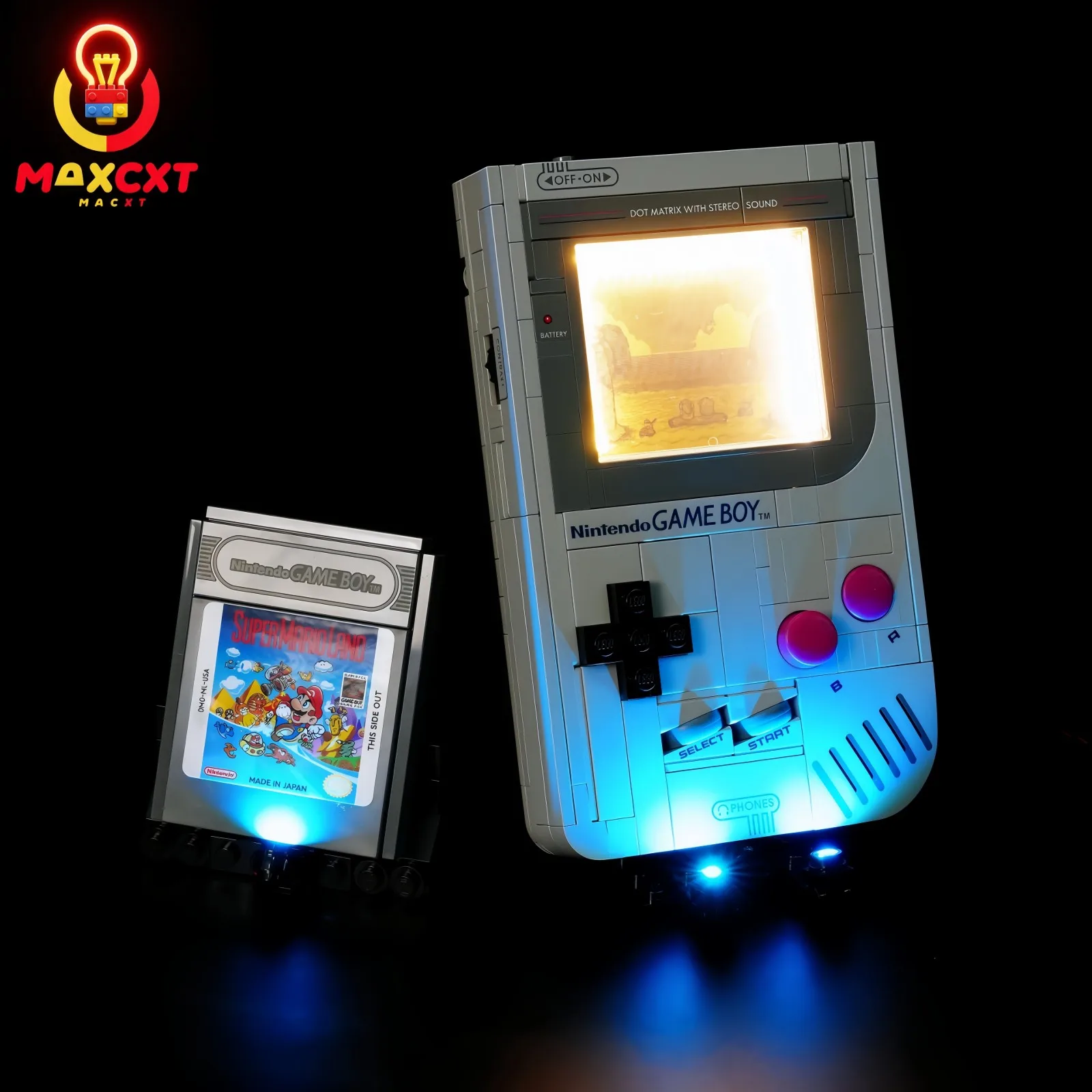 MAXCXT Set di luci a LED per LEGO 72046 Game Boy Lampada decorativa fai-da-te Non include il set di blocchi di costruzione Lego ﻿