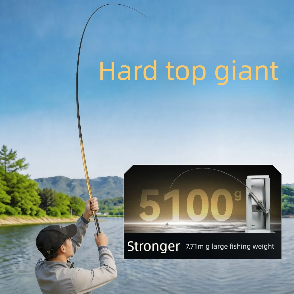 Titanium Wire High Carbon Fishing Rod Ultra Stiff Strong Backbone Big Game Pole Wind Cutting Precision Cast Ergonomic 낚싯대