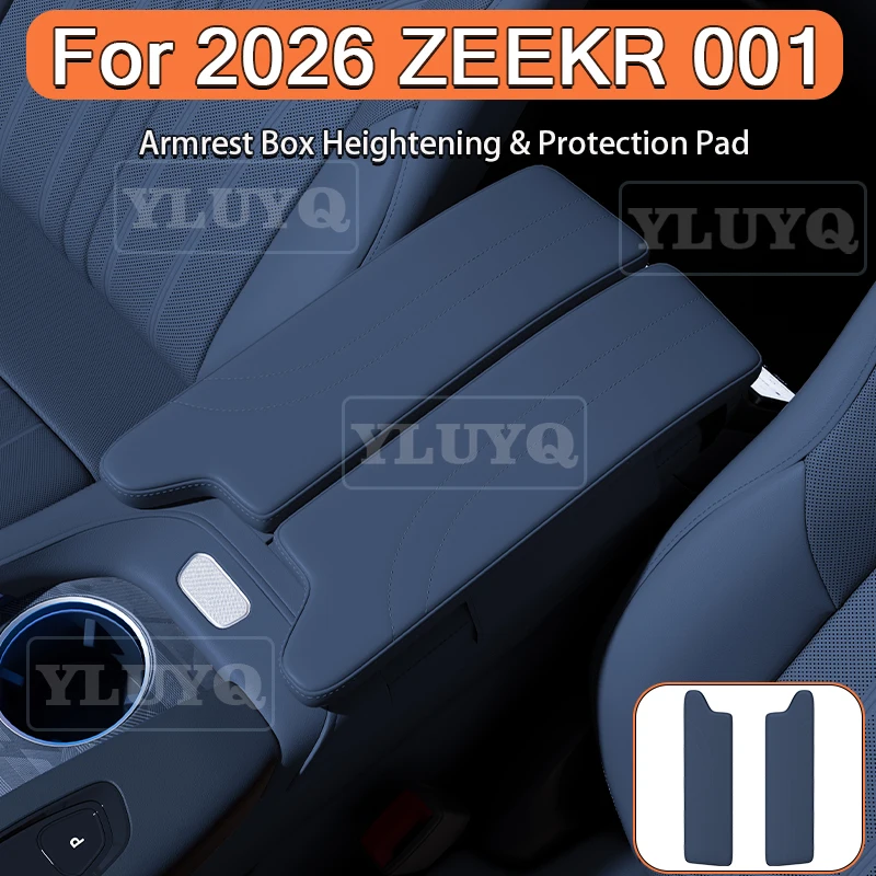 

NEW Zeekr 001 Armrest Box Heightening Pad Car Armrest Leather Protective Pad Cover Car Accessories