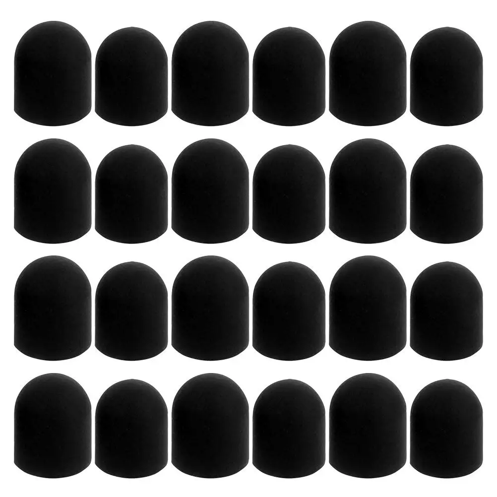 50Pcs Stylus Tips Replacement Silicone Rubber Ends for Touch Screen Devices Smooth Conductive Nibs Compatible with Tablets and