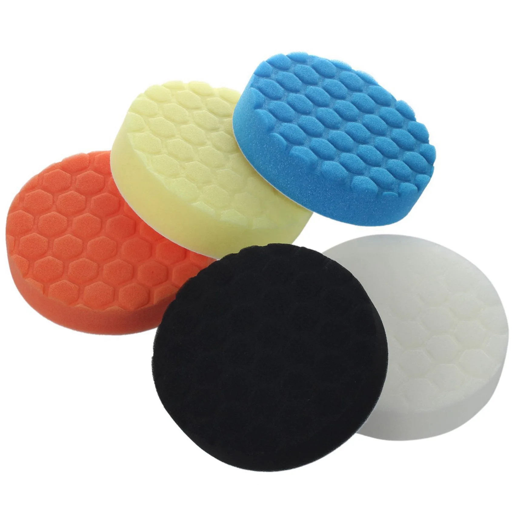 Classy-5Inch (125Mm) Polishing Pad Kit For Car Polisher Pack Of 15Pcs