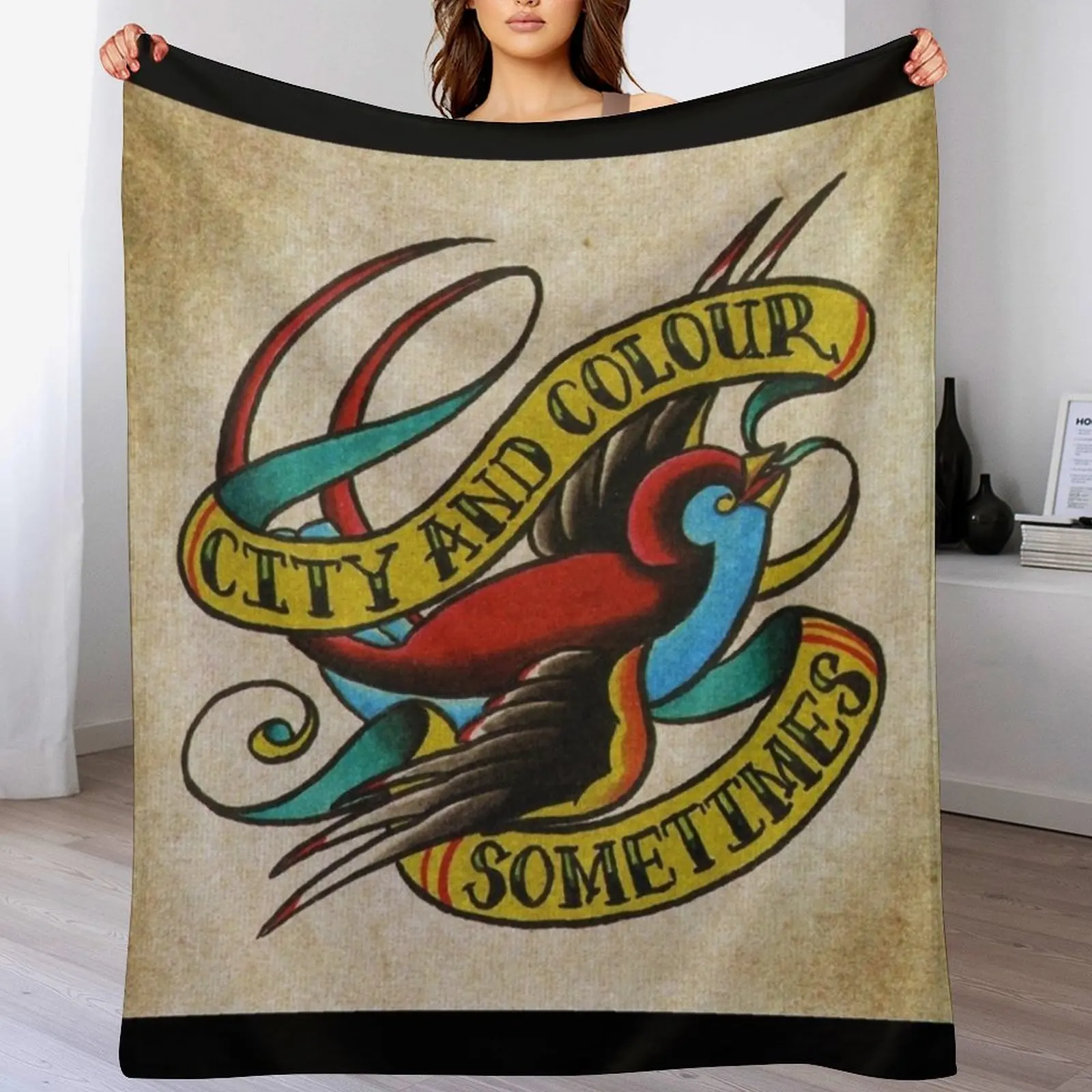 City and Colour sometimes Throw Blanket Designers Shaggy Blankets