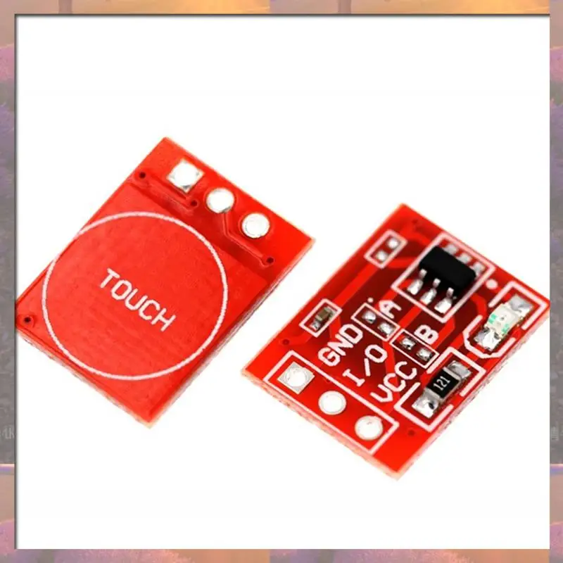 Лидер продаж, 100 шт., модуль сенсорного переключателя TTP223, сенсорная кнопка, самоблокирующиеся/без блокировки, емкостные переключатели, одноканальные