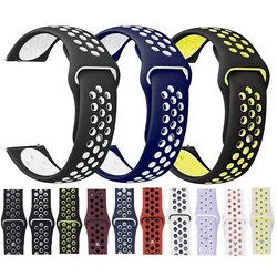 For Garmin Venu 3 3S Strap 18mm 20mm 22mm Silicone Bracelet For Garmin Vivoactive 5 4 3/Venu 2 Plus/Forerunner 265 255 245 Band