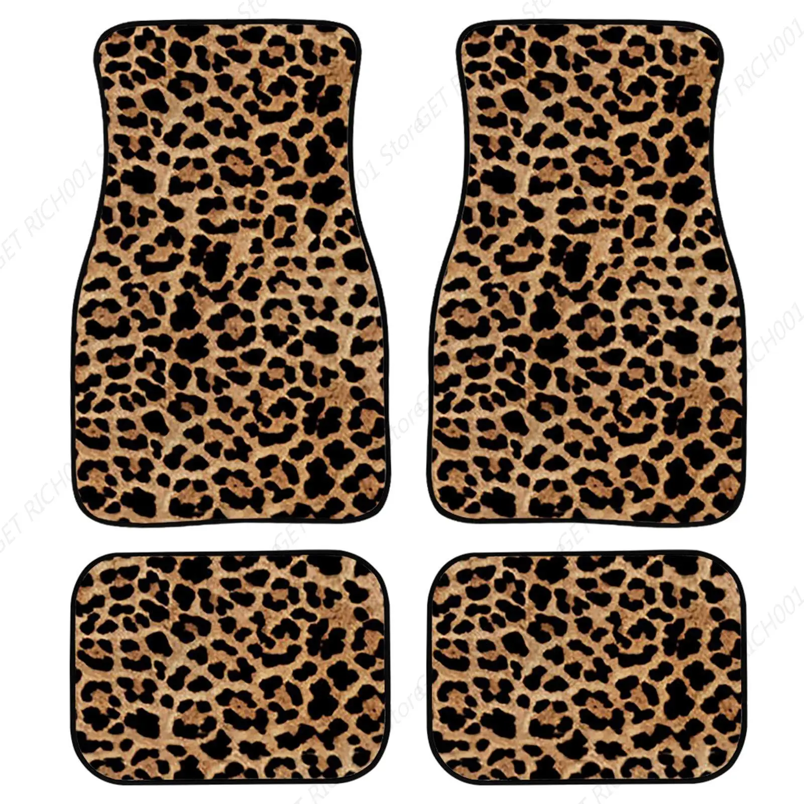 

Alfombra Cheetah Para El Suelo L Coche, Alfombra Pesada 4-Pieces Con Respaldo Goma, Alfombras Antislizantes Para Los Pies, Ray