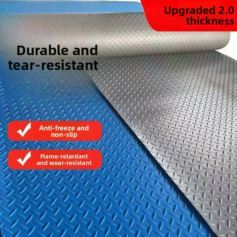 Thickened Bull Tendon Anti-Slip Mat Plastic Entrance Door Waterproof Rubber Door Mat for Stairs Corridor Kitchen Home Decor