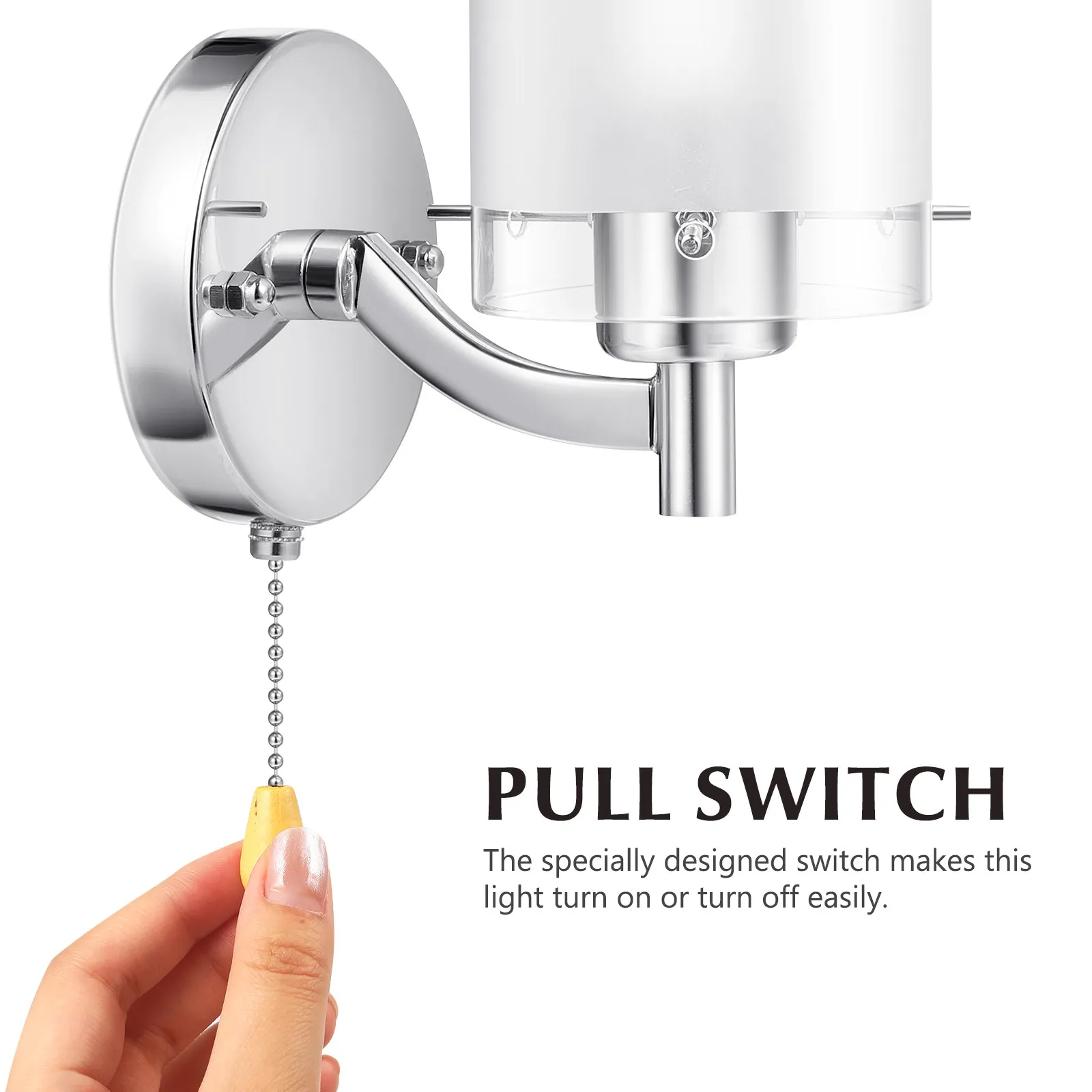 

Decorative Wall Sconce Modern Minimalist Glass Metal Wall Lamp for Bedroom Bathroom Living Room Kitchen Porch Hallway Entrance