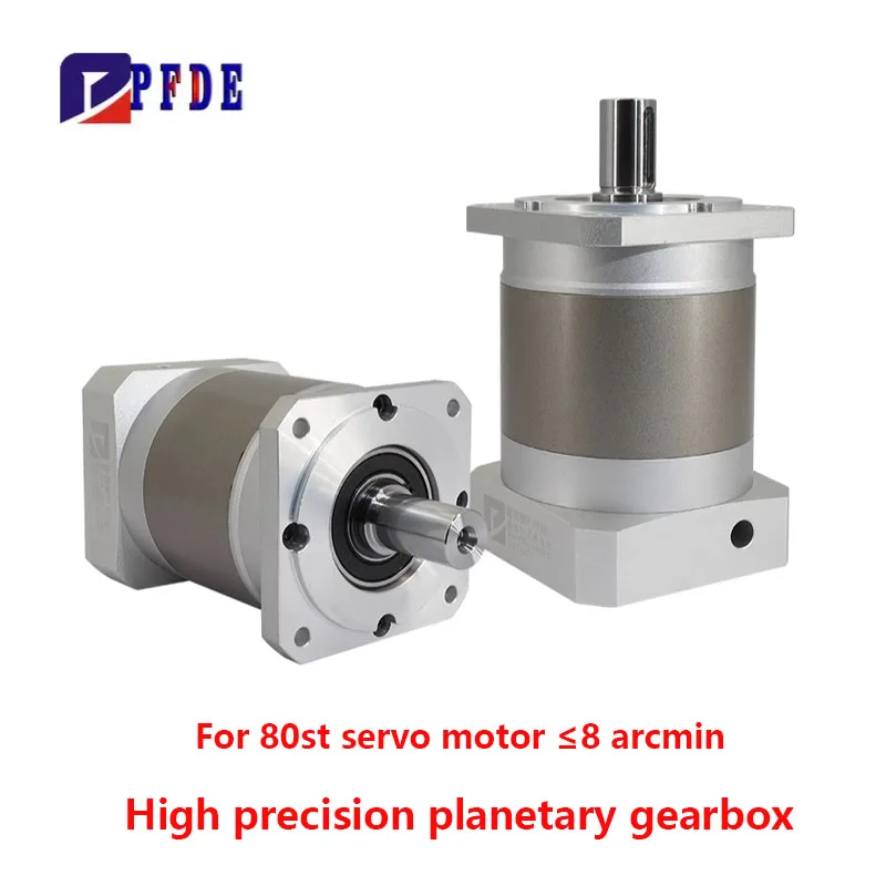 High Precision Type Planetary Geared Reducer for 80ST Servo Motor input 19mm shaft output 20mm Max 104N.m ≤8 arcmin
