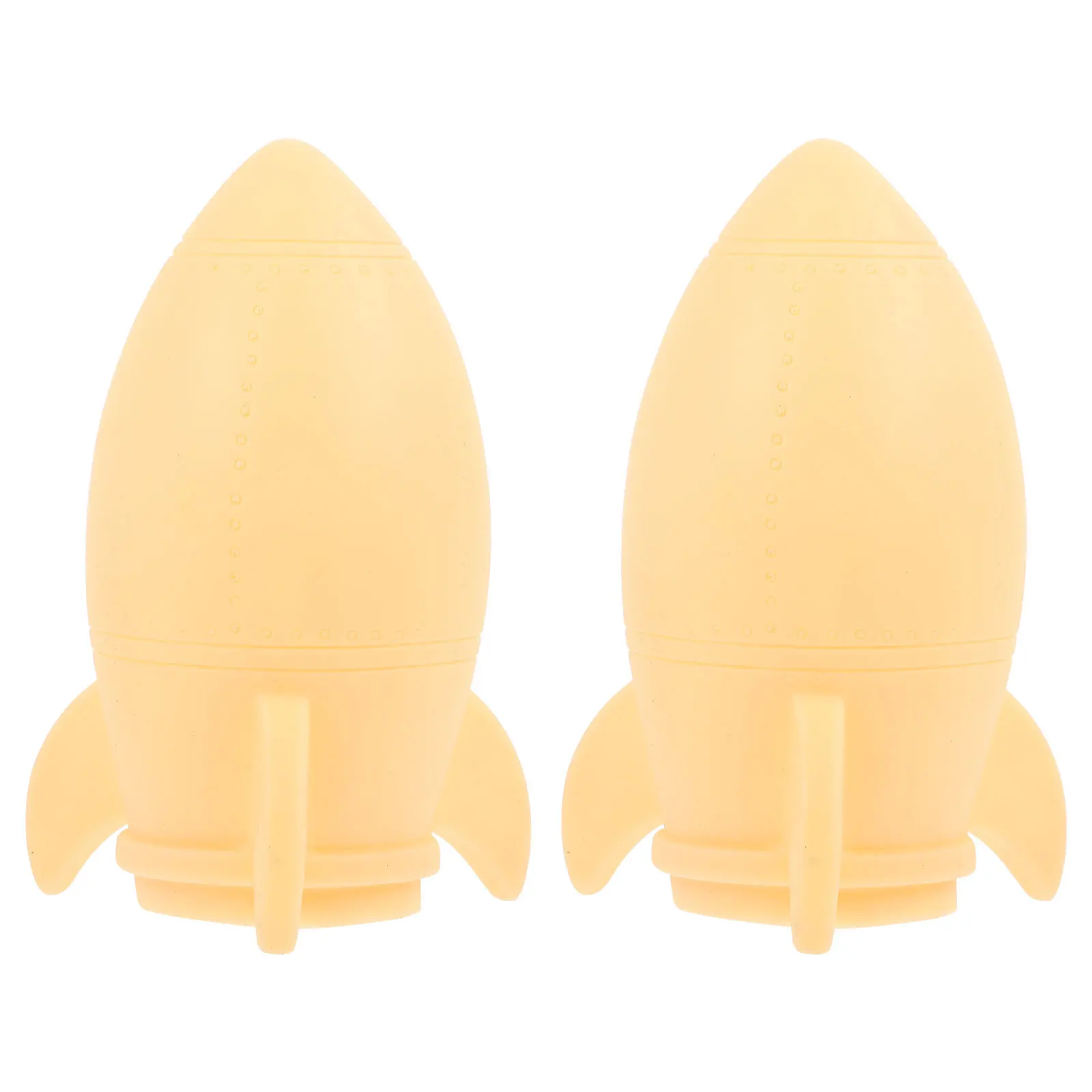 

2Pcs Small Night Light Rocket-Shape Bedside Lamp Warm Romantic Lighting Home Decor Rocket-Shape Lamp Night Light