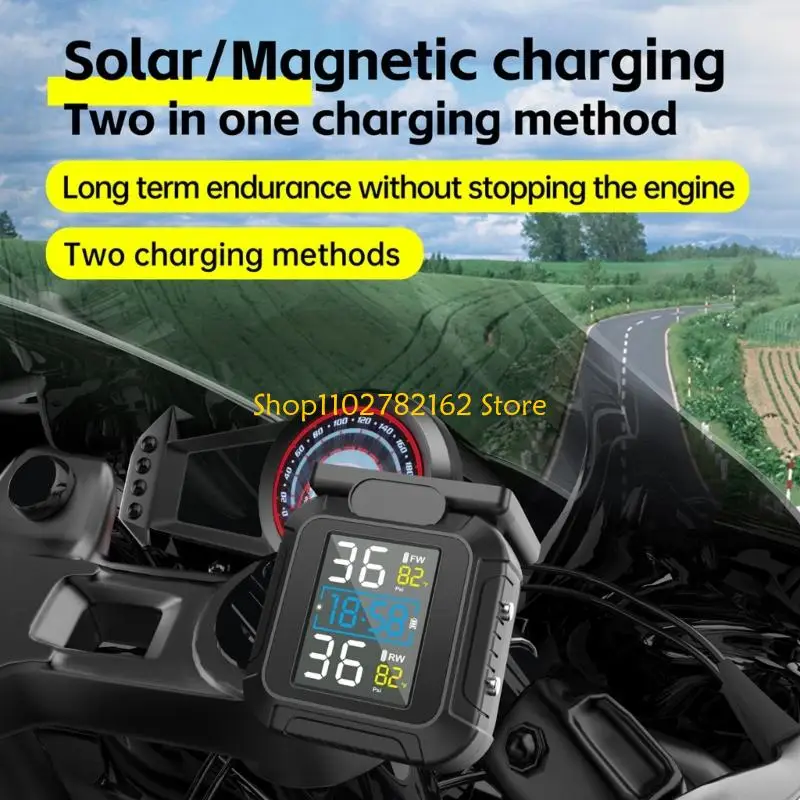 

547B Pack of 1 External Sensors Based Tires Pressure for Riding