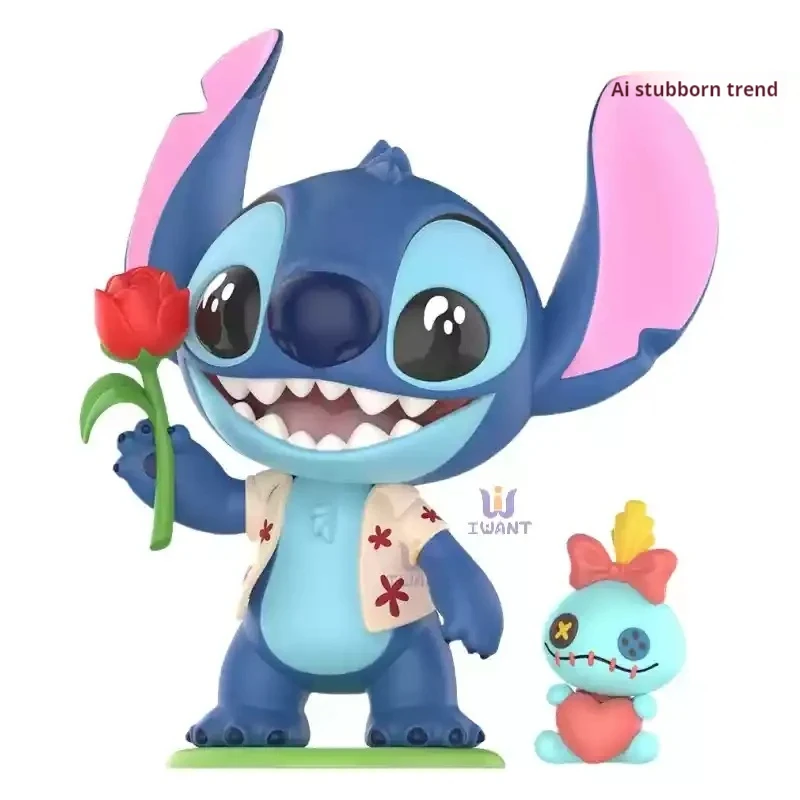 8 ซม.Miniso Lilo & Stitch Angel Stitch สนุกวันที่ Series Mystery กล่อง Pvc Handmade Collection เครื่องประดับของเล่นอินเทรนด์คริสต์มาสของขวัญ