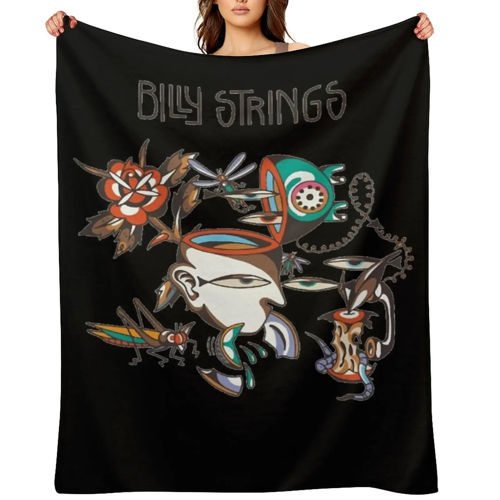 

Funny Gifts Billy Strings Gifts For Fan Throw Blanket Hairys For Baby manga Beautifuls Blankets