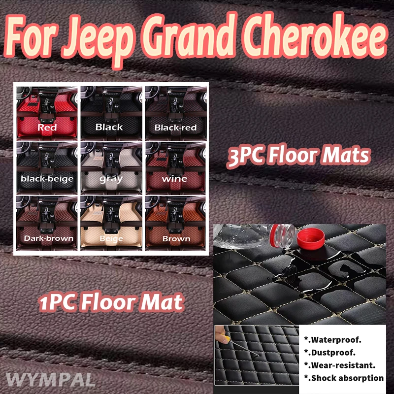 

Luxury Car floor mats for Jeep Grand Cherokee WK WK2 2011 2012 2013 2014 2015 2016-2022 auto Custom Accessories Protective full