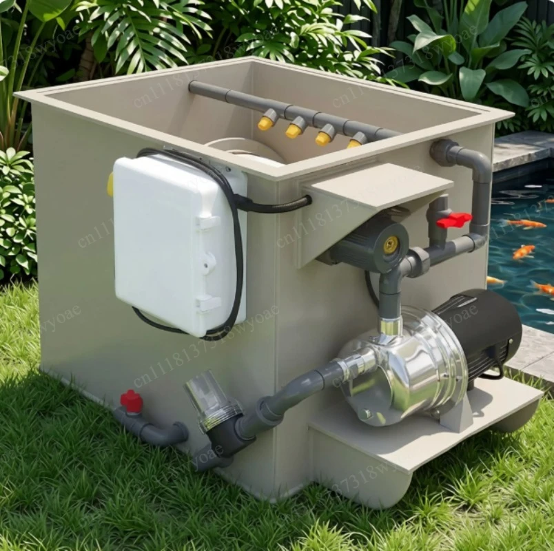Smart Rotary Drum Filter for Koi Ponds – Auto Backwash Microscreen System for RAS Aquaculture