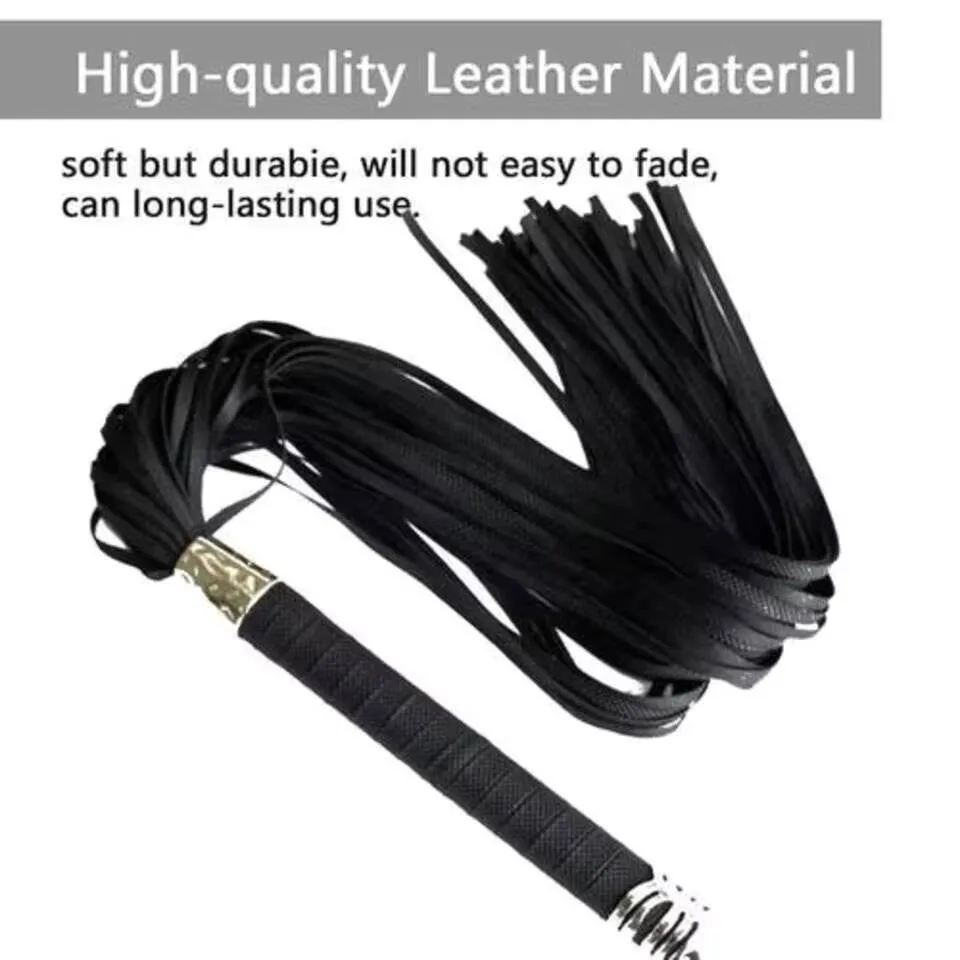 BDSM Short Leather Loose Spanking Paddle Slave Fetish Punishment Tool Couple Flirt Whip Sex Toys For Game - view 4
