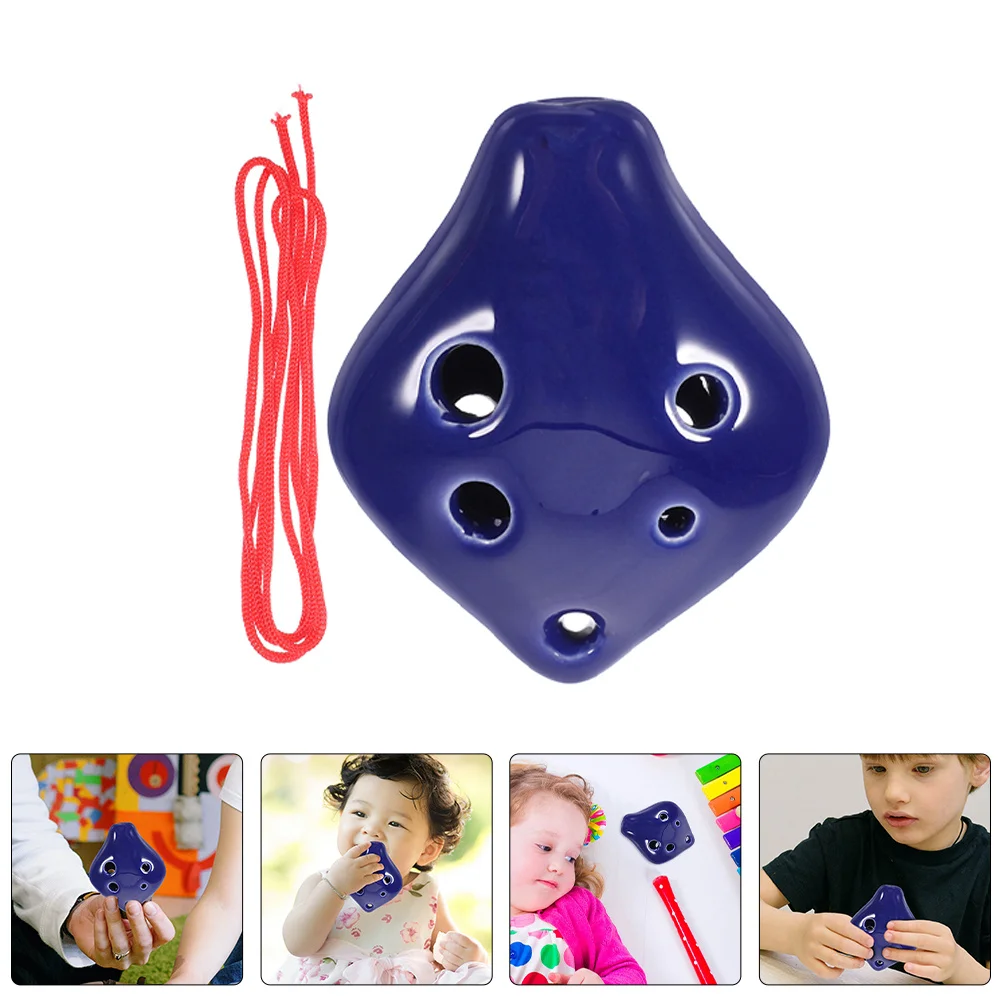 

2Pcs 6 Hole Ocarina C Key Ceramic Music Instrument Perfect Gift for Christmas Versatile for Group Performances