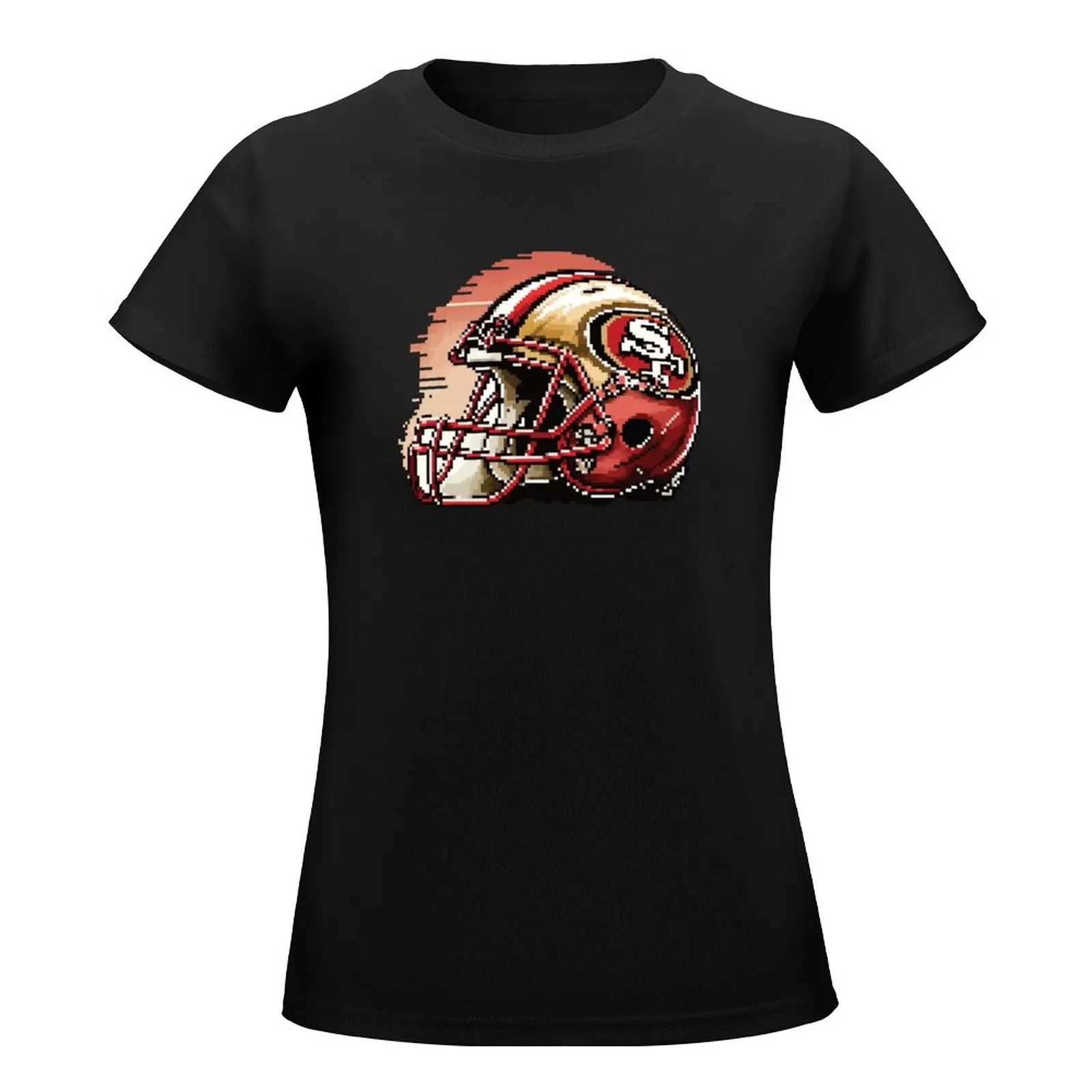 49ers 8 bit T-Shirt customs design your own lady clothes tees summer tops fashion woman blouse 2024