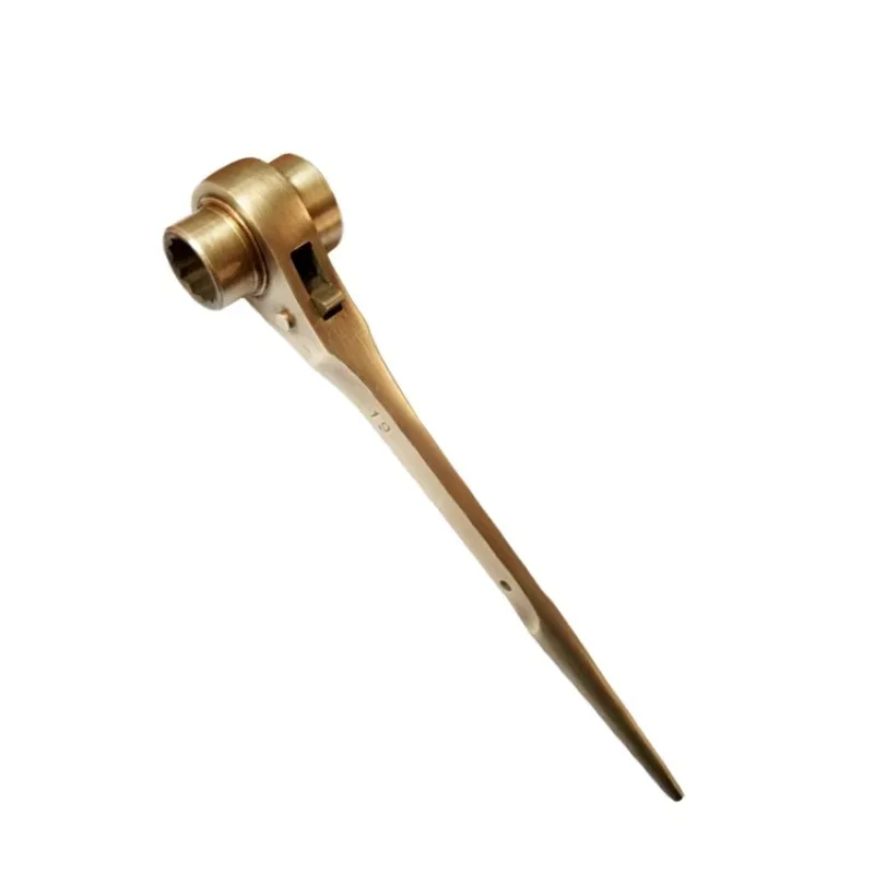 Beryllium copper ratchet box wrench is a spark-free hex wrench with a 12-pointed ring wrench