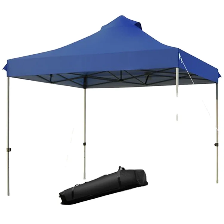 Gazebo-tienda De campaña Plegable para exteriores, carpa De Toldo Azul 3x3, Impermeable, reforzada, 2m x 2m