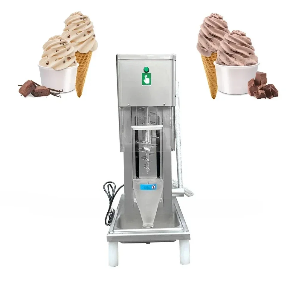 Frozen Yogurt Ice Cream Blending Machine Milkshake Ice Cream Mixing Machine With Freezing Fruits Chocolate Nut