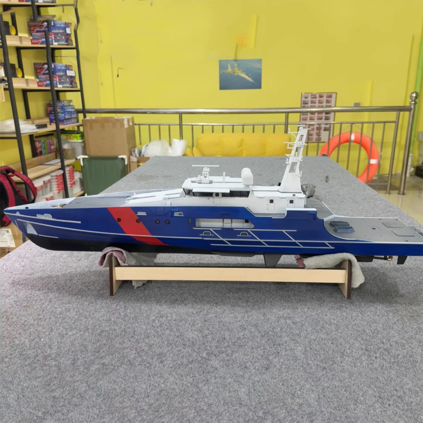 

1/64 RC Корабли 90 см Двойной бесщеточный двигатель Австралийский патрульный лодка класса накидки Лодка с дистанционным управлением 3D-печать RC Лодка Модель корабля Игрушка