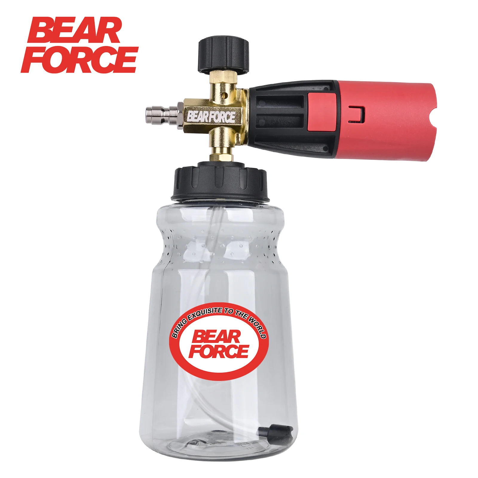 BEAR FORCE Pro+ Snow Foam Cannon Thick Foam, 3x Longer Lifespan, 2026 Upgraded Car Wash Foamer with One-Click Disassembly