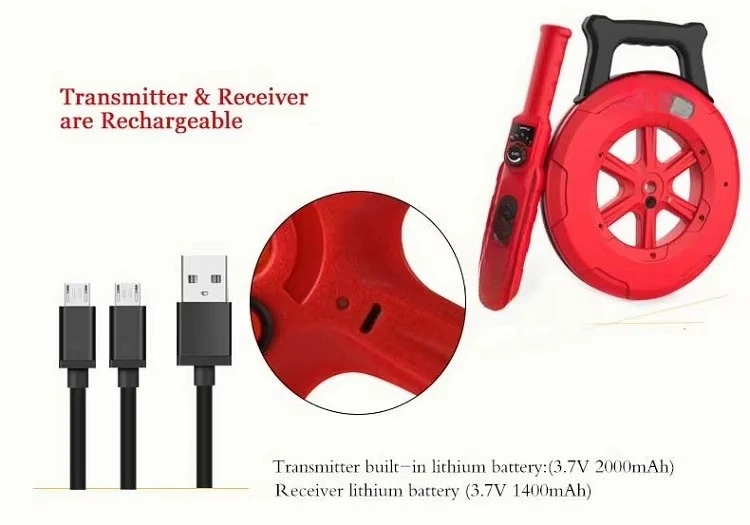Blockage Detector 30m Line Diagnostic Tool Scanner, Pipeline Blockage Pipeline Meter