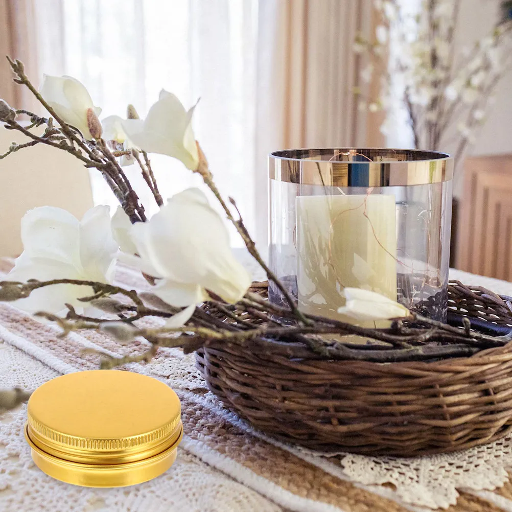 12Pcs Aluminum Tin Jars with Screw Lids 30Ml Multifunctional Storage Containers for Cream Makeup Tea Candy DIY Crafts