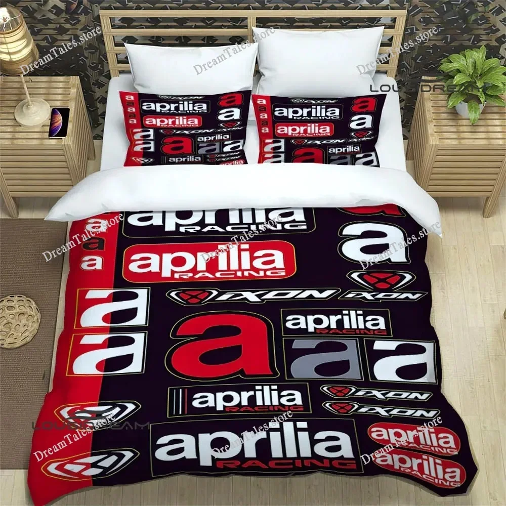 Aprilia Motorcycle Print Bedding Sets Exquisite Bed Supplies Set Duvet Cover Bed Comforter Set Bedding Set Luxury Birthday Gift