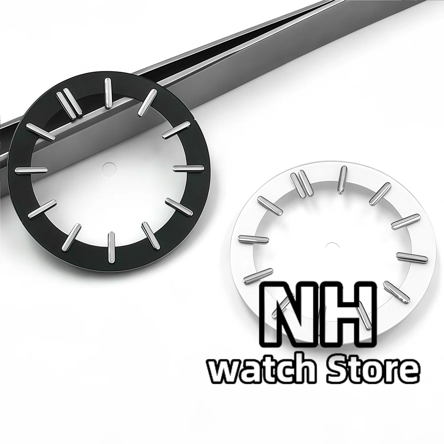 NH 29mm 31.5mm Watch Dial For NH70 NH72 NH71 NH35 36 NH37 PT5000 ETA2824 Miyota DG Movement Skeleton Hollow Dial Ring Luminous view 4