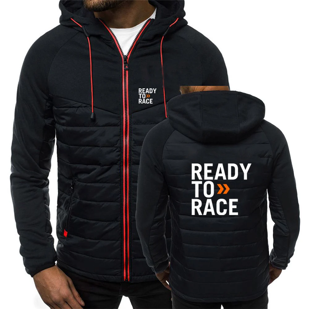 Ready To Race Enduro Cross Motocross Bitumen Bike Life Men's Seven-colour Quilted Jacket Dry Hooded Down Comfortable Coat