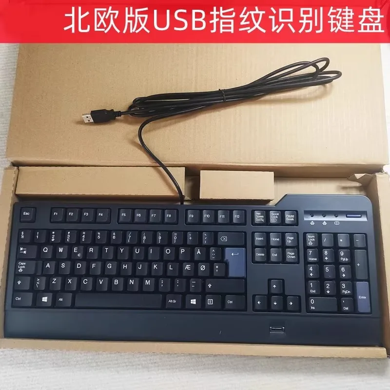 

Скандинавская раскладка USB-клавиатура с идентификацией отпечатков пальцев kuf1256 для Lenovo, совместимая с Windows 10 8 7 Windows hello