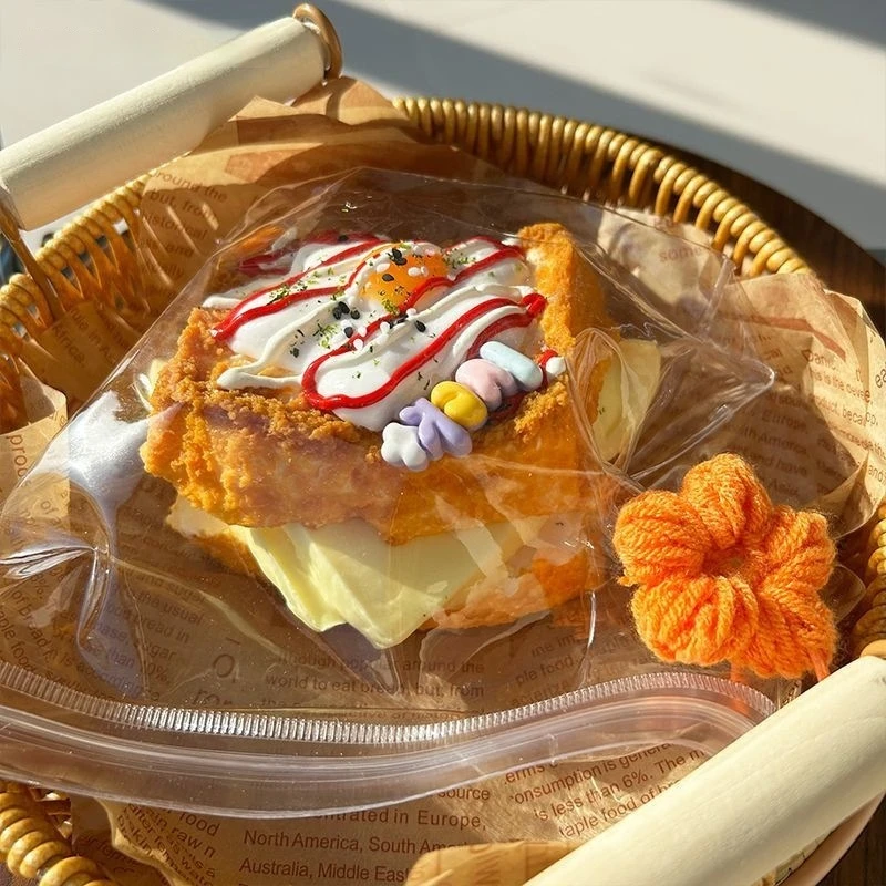 Food Grade Silicone Squeeze Toy Slow Rebound Toast Creamy Mud Sensation Stress Relief Gift Item Soft Texture Dough Kneading Tool