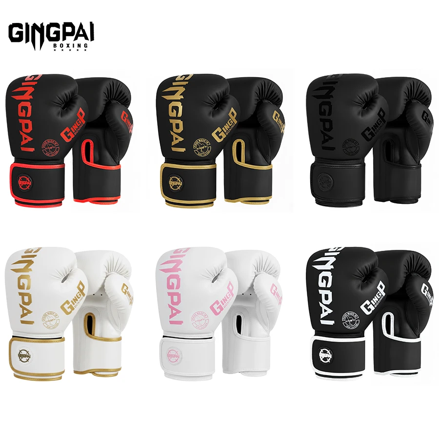 

Adult Boxing Glove Professional Sanda Muay Thai Combat Training Children Boxing Gloves Boys Girls Punching Sandbags Breathable