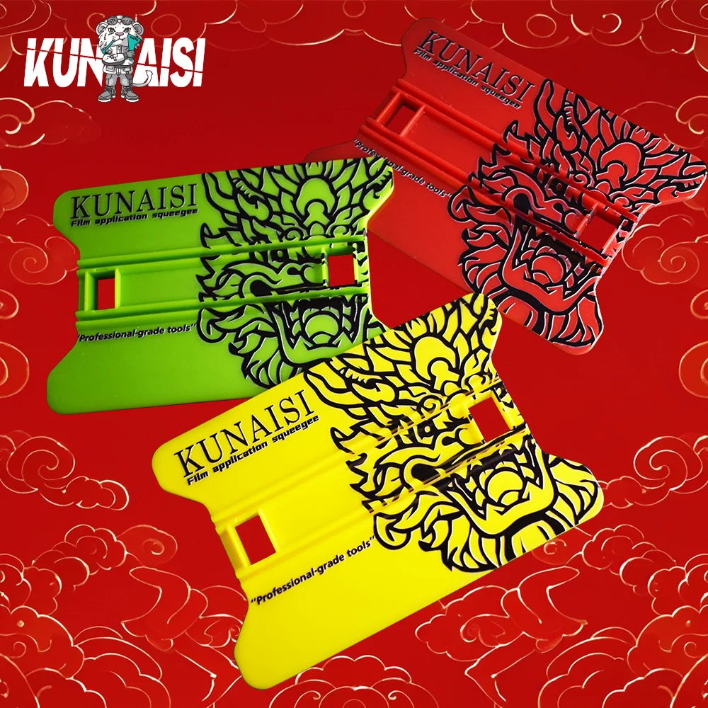 Trend Dragon Pattern Squeegee Car Vinyl Wrap Tool Premium Scraper For Film Sticking & Bubble Removal