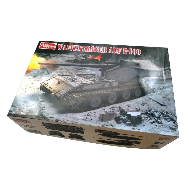 

1/35 Amusing Hobby 35A026 Waffenträger auf E-100 Tank Plastic Scale Model Kit