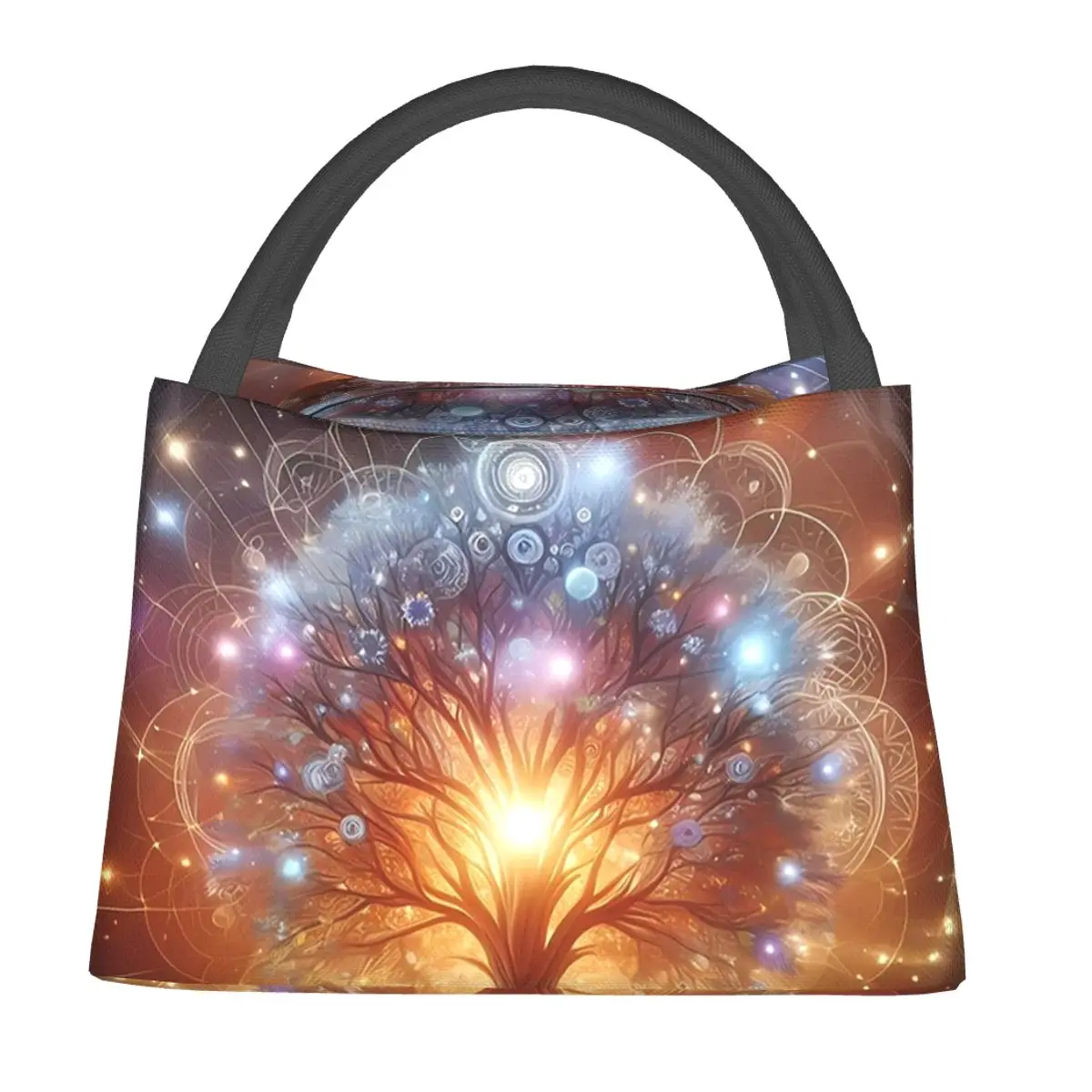 Tree Of Life Insulated Lunch Bag for Women Children Portable Food Boxes Thermal Lunch Box Tote
