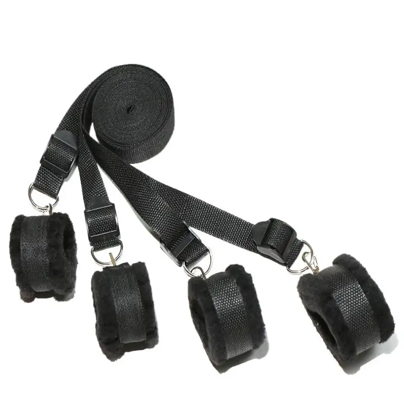 Bdsm Fetish Slave Sex Swing Couples Bed Wrist And Ankle Cuff Bondage Women Adjustable SM Handcuffs Adult Games Erotic Sex Toys