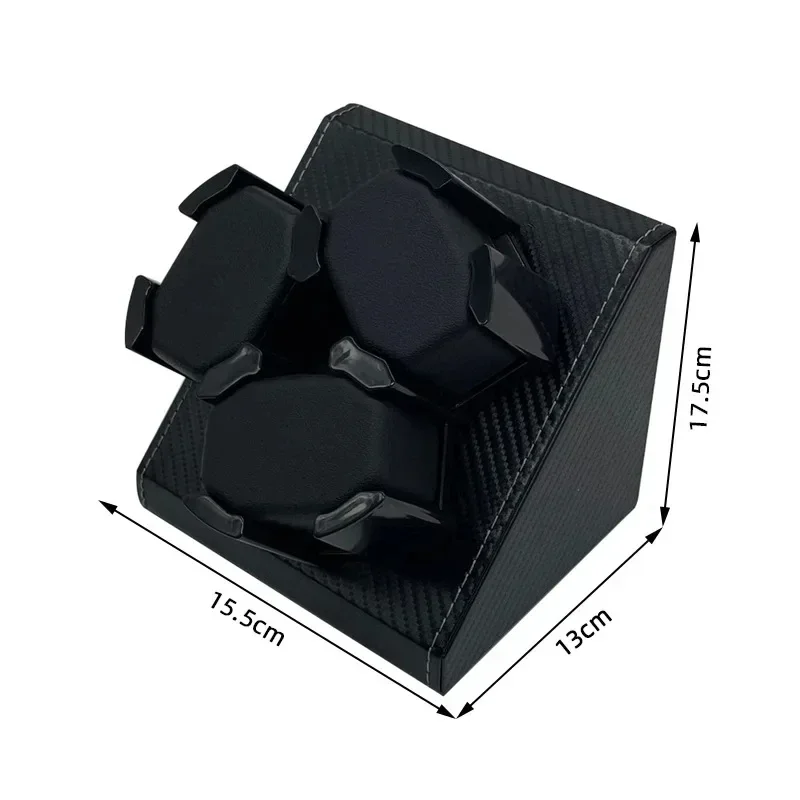 Watch Winder for Automatic Watches Box 3 Watches PU Leather Rotating Storage Display Automatic Winding Universal USB Power 5V1A