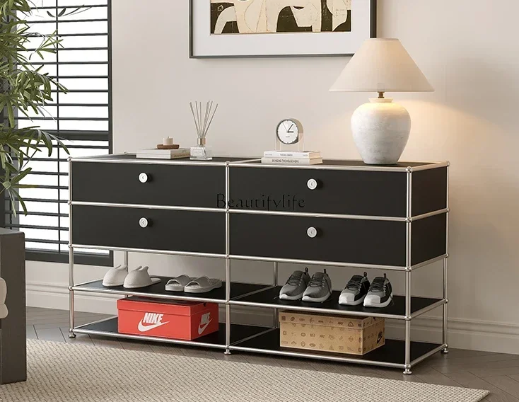 

56Middle-Ancient Shoe Cabinet Entrance Floor Storage 56ight 56uxury Shoe Cabinet Simple Storage Cabinet