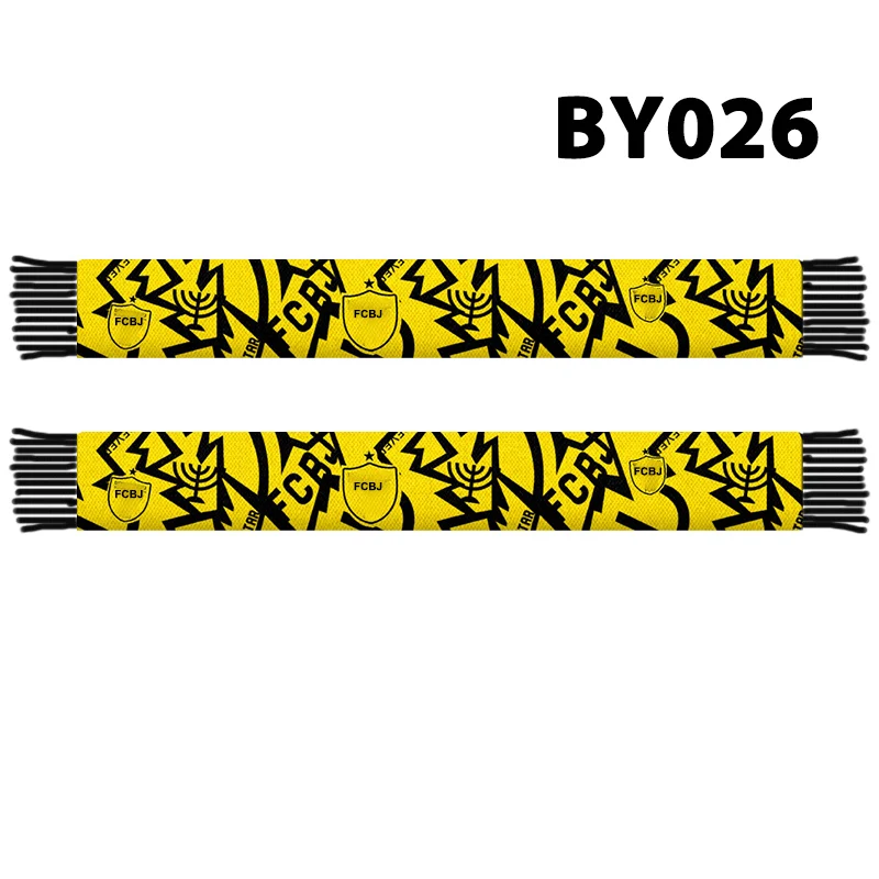 145*18 cm Tamanho Beitar FCBJ Cachecol Fãs Dupla Face Malha BY026